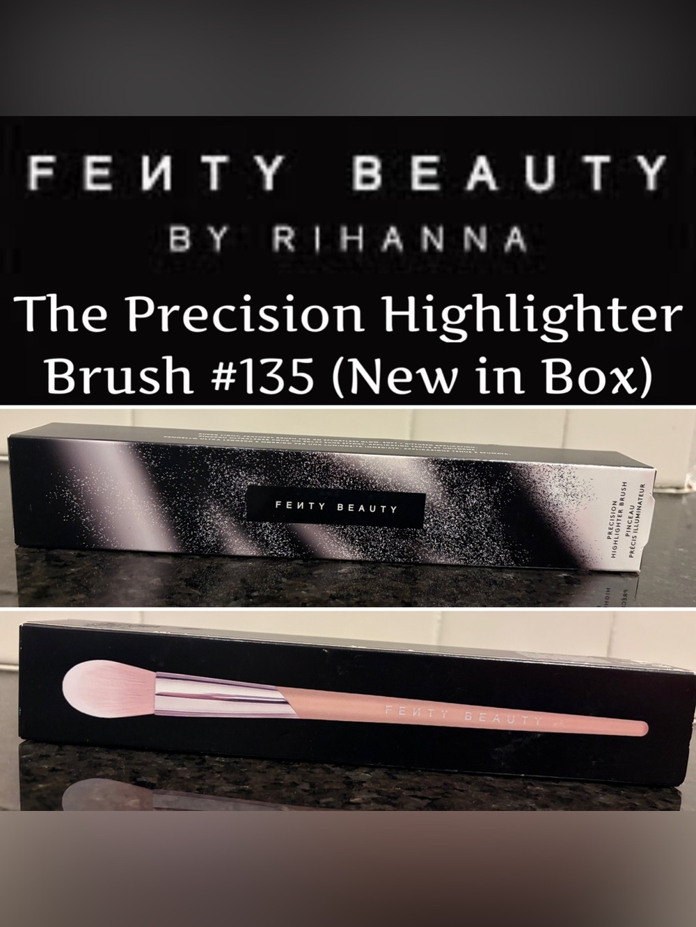 Fenty Beauty - Precision Highlighter Brush #135 - New in Box